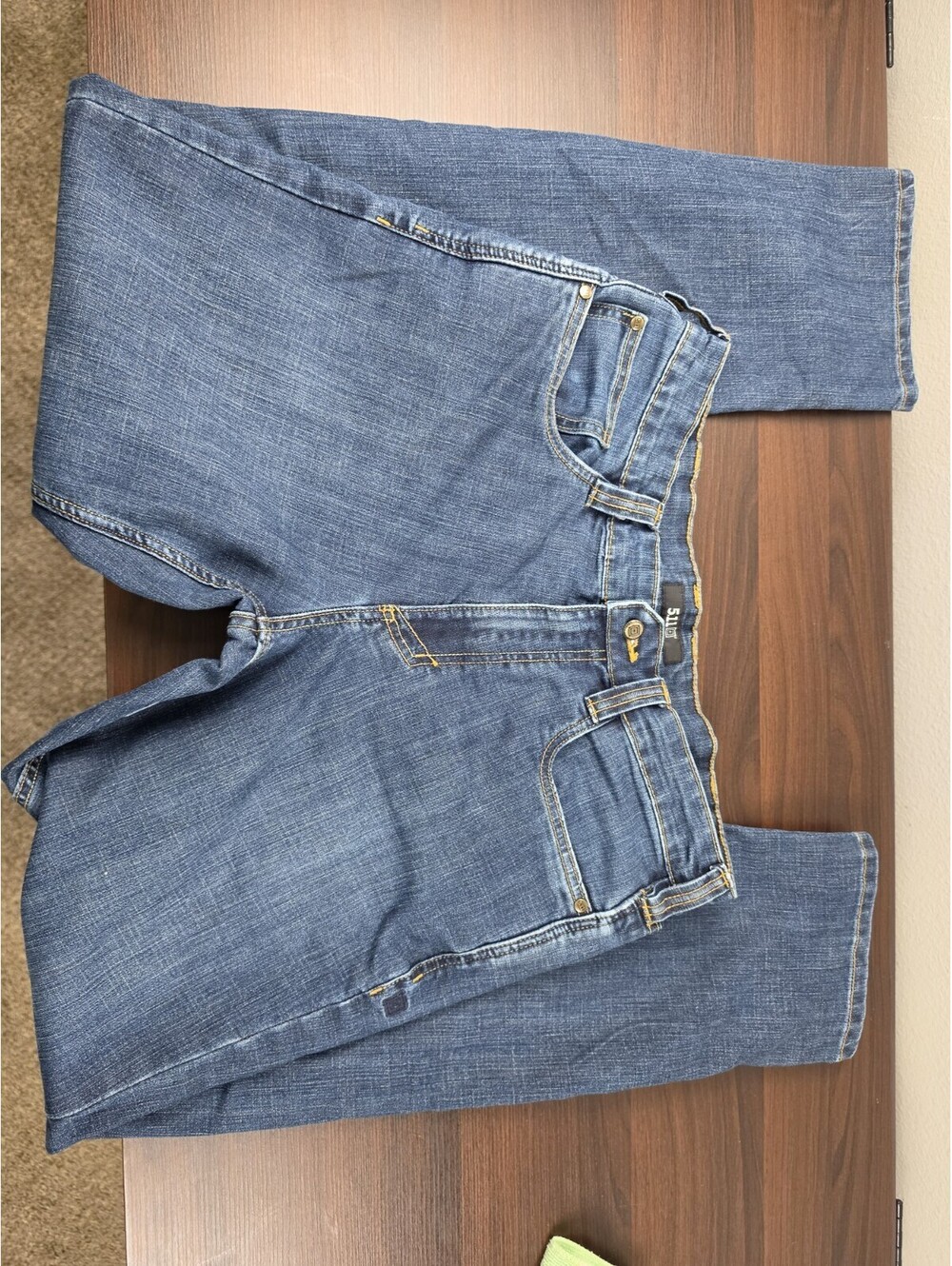 Mens 5.11 Tactical Jeans 35x34 Blue Denim Straight Leg Pants